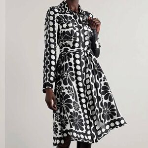 Farm Rio Palermo long sleeve midi dress